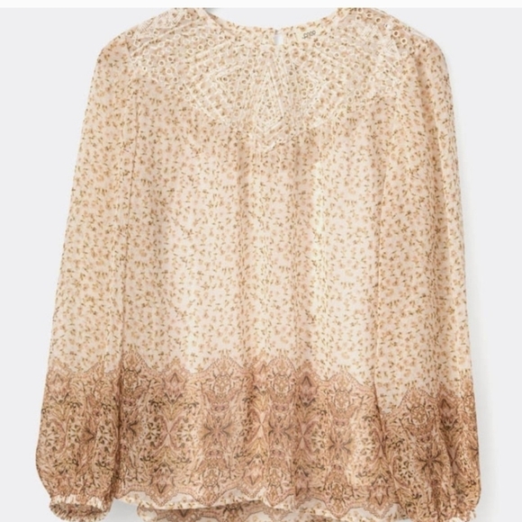 Matilda Jane Clothing Good Hart Bonneau Floral ombre Print flowy Blouse New sz S - Picture 2 of 9